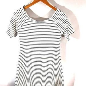 Zara Black and White Striped Trafaluc dress Size S